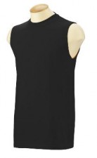 Black Sleeveless T-Shirt