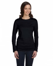 Black Ladies Long Sleeve T