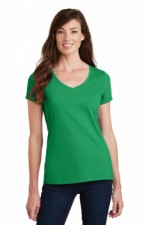Kelly Green|Ladies Fitted V-Neck