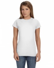 White Ladies Fitted T-Shirt